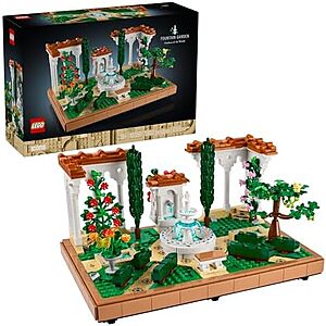 1302-Pc LEGO Icons: Gardens of the World Fountain Garden Building Set $63.20 + Free S&H