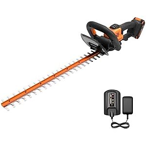 Prime Members: 22" WORX 20V Cordless Hedge Trimmer w/ 2.0Ah Battery & Charger $52.25 + Free S&H