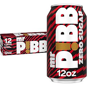 Prime Members: 12-Pk 12-oz Mr. Pibb Zero Sugar Soft Drink 7 for $26.85 w/ S&S