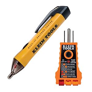 Prime Members: Klein Tools Non-Contact Low Voltage Test Pen + GFCI Outlet Tester $18.90 + Free S&H