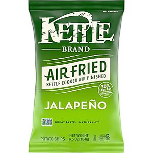 6.5-Oz Kettle Brand Air Fried Potato Chips (Jalapeno) $2.30 w/ S&S