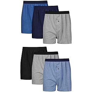Prime: 6-pk Hanes Men's Comfortflex Waistband Underwear Boxers Pack $12.85 + Free S&H