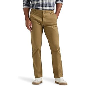 Prime Members: Lee Men's Extreme Motion Flat Front Regular Straight Pants From $14.85 + Free S&H