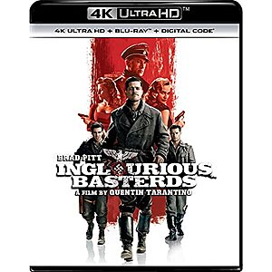 Prime Members: Inglourious Basterds (4K Ultra HD + Blu-ray + Digital Copy) $9 & More + Free S&H