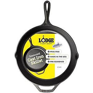 12" Lodge Seasoned Cast Iron Skillet