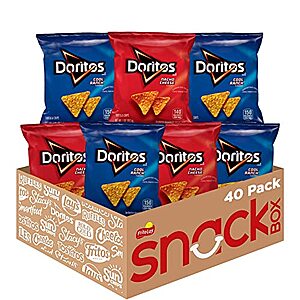 40-Pk 1-Oz Doritos Variety Pack (Nacho Cheese & Cool Ranch) $14.10 w/ S&S