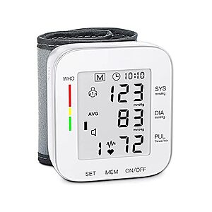 Woot! App: MMIZOO Automatic Wrist Blood Pressure Monitor w/ LCD Display $15 + Free S&H w/ Prime