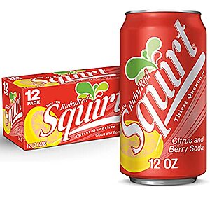 12-Pk 12-Oz Squirt Ruby Red Grapefruit Soda (Citrus & Berry) $5.65 w/ S&S
