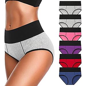 6-pk Eiggam Women's Full-Coverage Brief Underwear (Assorted)