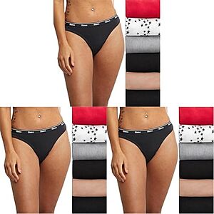 18-Pk Hanes Women's Originals Thong Panties from