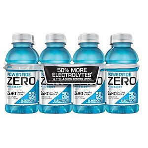 8-Pk 12-Oz POWERADE Zero Sugar Sports Drink (Mixed Berry) 9 for $25.45 w/ S&S + Free S&H