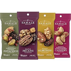 12-Count 1.5-Oz Sahale Snacks Glazed Nut Mix Variety Pack $15.10 w/ S&S