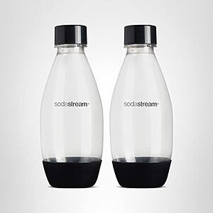 2-Pk sodastream 0.5L Dishwasher Safe Slim Bottle (Black) $6.80 w/ S&S