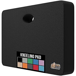 17.5" x 11" GORILLA GRIP Extra Thick 1.3" Soft Foam Kneeling Pad (Black)