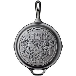 Lodge 10.25" America's 250th Anniversary USA Icons Seasoned Cast Iron Skillet