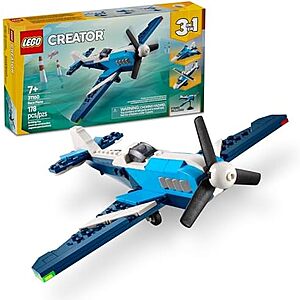 178-Piece LEGO Creator 3-in-1 Aircraft Race Plane Building Kit