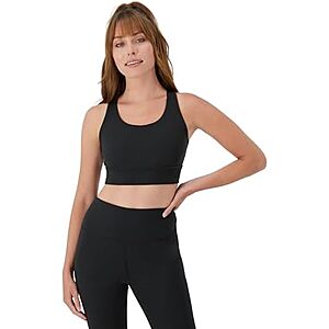 Hanes Moves Women's Pull-On Racerback Crop Sports Bra