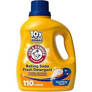 Select Accts: 110-Oz ARM & HAMMER Baking Soda Laundry Detergent (Sparkling Fresh) $7.15 w/ S&S