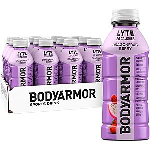 12-Count 16-Oz Bodyarmor Lyte Sports Drink (Dragonfruit Berry) $8.45 w/ S&S