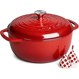 6-Qt Umite Chef Enameled Cast Iron Dutch Oven (various colors) $36 + Free S&H