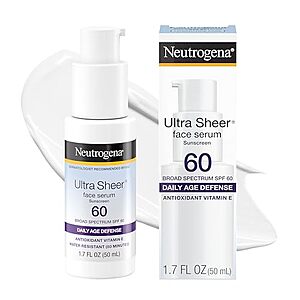 1.7-Oz Neutrogena Ultra Sheer SPF 60 Sunscreen Serum $6.65 w/ S&S