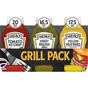Select Accts: Heinz Picnic Pack (20-Oz Ketchup, 16.5-Oz Relish & 17.5-Oz Mustard) $4.20 w/ S&S