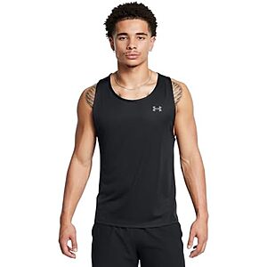 Under Armour Men’s Velocity Tank Top (Black / Pitch Gray) $11.50 & More