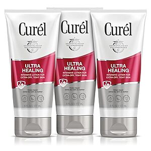 Select Accounts: 3-Pk 6-Oz Curel Ultra Healing Intensive Fragrance-Free Lotion $6.35 w/ S&S