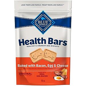 Select Accounts: 16-Oz Blue Buffalo Health Bars Dog Biscuits (Egg & Cheese) $1.75 w/ S&S