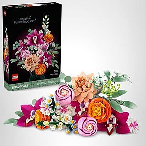 749-Pc LEGO Botanicals Pretty Pink Flower Bouquet Building Set $48 + Free S&H