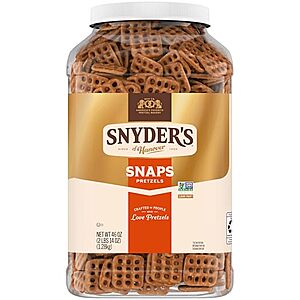 46-oz Snyder's of Hanover Pretzel Snaps $6.05 w/ S&S