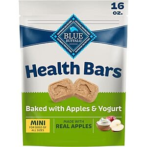 16-Oz Blue Buffalo Health Bars Mini Crunchy Dog Biscuits (Apples & Yogurt) $1.75 w/ S&S