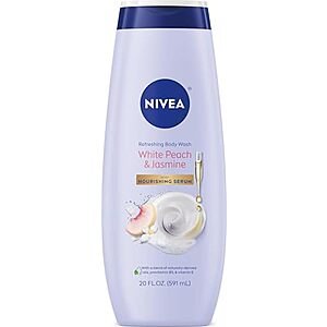 20-Oz NIVEA Refreshing White Peach & Jasmine Body Wash $3.05 w/ S&S