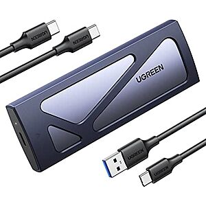 UGREEN 10Gbps USB C External M.2 NVMe SSD to USB Tool-Free Enclosure