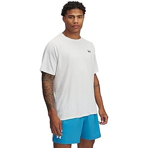 Under Armour Men's Tech Textured Short-Sleeve T-Shirt (Distant Gray / Black)