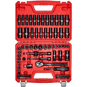 96-Pc VEVOR 3/8" Drive Impact Socket Wrench & Bit Set (SAE & Metric) $32.40 + Free S&H