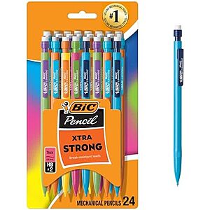 24-Ct BIC Xtra-Strong Thick Lead Mechanical Pencil (0.9mm) $4.20 w/ S&S