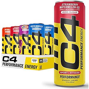 Select Accts: 12-Pack 12-Oz C4 Energy x POPSICLE Sugar Free Variety Pack $11 w/ S&S