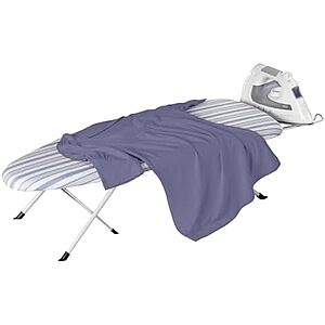 32" x 12" Honey-Can-Do Folding Tabletop Ironing Board w/ Iron Res