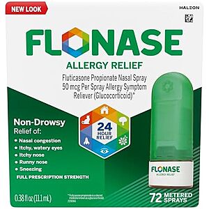 Select Accounts: Flonase Allergy Relief Non Drowsy Nasal Spray (72 Sprays) $5.65 w/ S&S