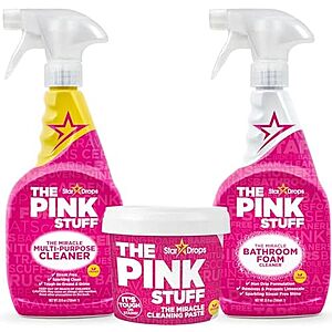 Select Accts: 3-Pk Stardrops The Pink Stuff Cleaning Bundle $11.60 w/ S&S