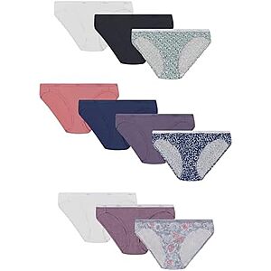 30-Ct Hanes Women's Underwear (Bikini size 5 or Hi-cut size 8)