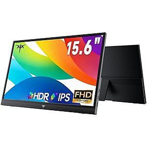 15.6" KTC 1080P Portable IPS HDR Monitor w/ USB-C & Mini-HDMI $44.20 + Free S&H
