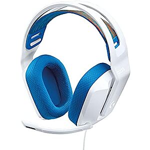 Logitech G335 Wired Gaming Headset w/ 3.5mm Jack (White)