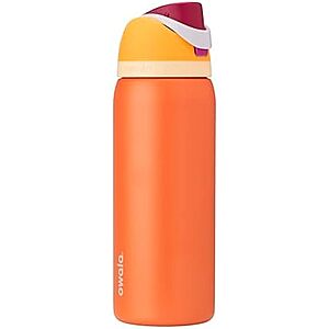 32-Oz Owala FreeSip Insulated Stainless Steel Water Bottle w/ Straw (Orange)