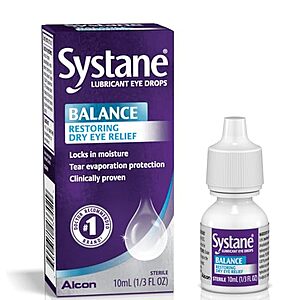 Select Accounts: 10-ml Systane Balance Lubricant Eye Drops $7.50 w/ S&S