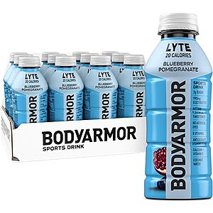 12-Ct 16-Oz Bodyarmor Lyte Sports Drink (Various) $9 w/ S&S