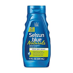 11-Oz Selsun Blue Naturals Itchy Dry Scalp Antidandruff Shampoo $4.10 w/ S&S