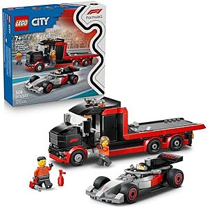 508-Pc LEGO City F1 Display Truck + Audi F1 Race Car (60493) $36 + Free S&H