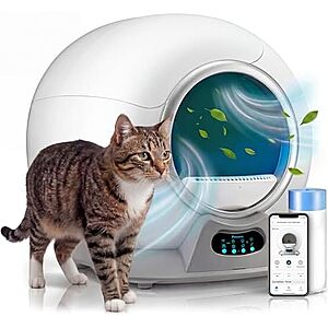 Petcove Automatic Self Cleaning Litter Box for Multiple Cats $180 + Free S&H